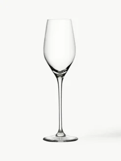 Kristallen champagneglazen Exquisit, 6 stuks