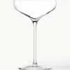 Kristallen champagneglazen Swing, 6 stuks
