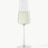 Kristallen champagneglazen Power in kegelvorm, 6 stuks