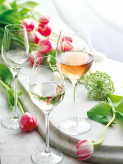 Kristallen champagneglazen Exquisit, 6 stuks