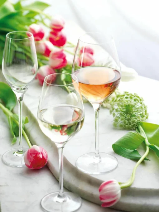 Kristallen champagneglazen Exquisit, 6 stuks
