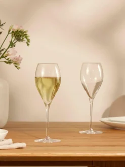 Kristallen champagneglazen Prestige, 6 stuks