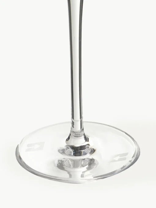Kristallen champagneglazen Dvorak met goudkleurige decoratie, 6 stuks