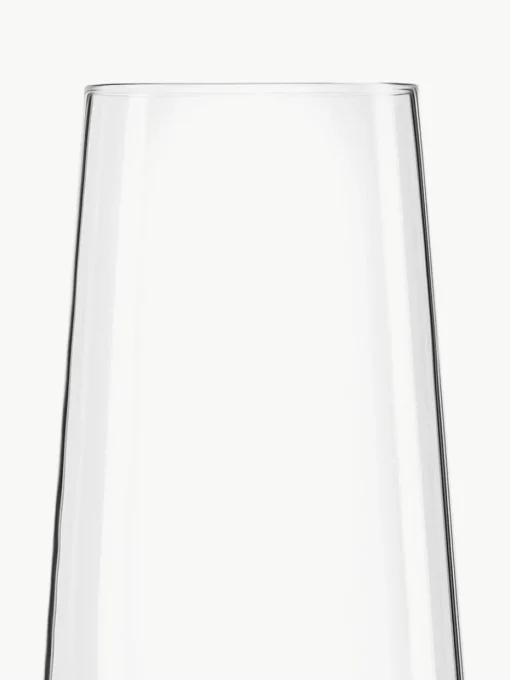 Kristallen champagneglazen Power in kegelvorm, 6 stuks