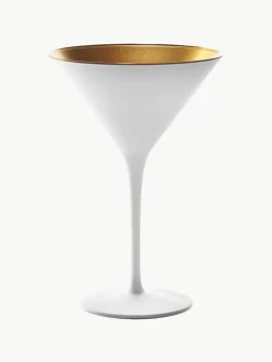 Kristallen cocktailglazen Elements, 6 stuks