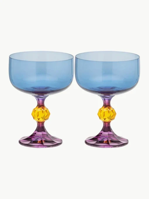 Kristallen cocktailglazen Paradise, 2 stuks