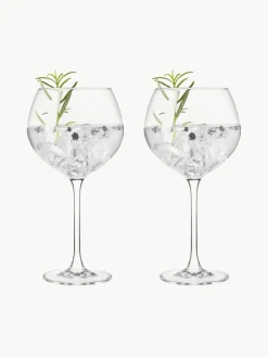 Kristallen gin glazen Gin, 2 stuks