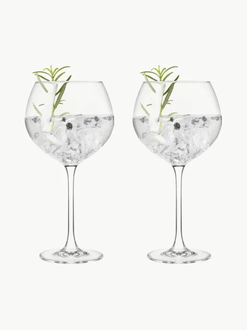 Kristallen gin glazen Gin, 2 stuks
