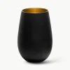 Kristallen longdrinkglazen Elements, 6 stuks