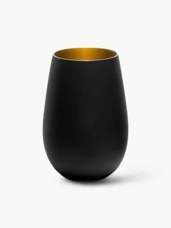 Kristallen longdrinkglazen Elements, 6 stuks
