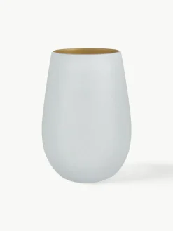 Kristallen longdrinkglazen Elements, 6 stuks