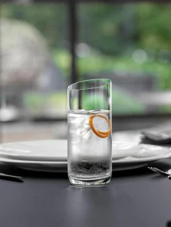 Kristallen longdrinkglazen NewMoon, 4 stuks