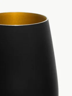Kristallen longdrinkglazen Elements, 6 stuks