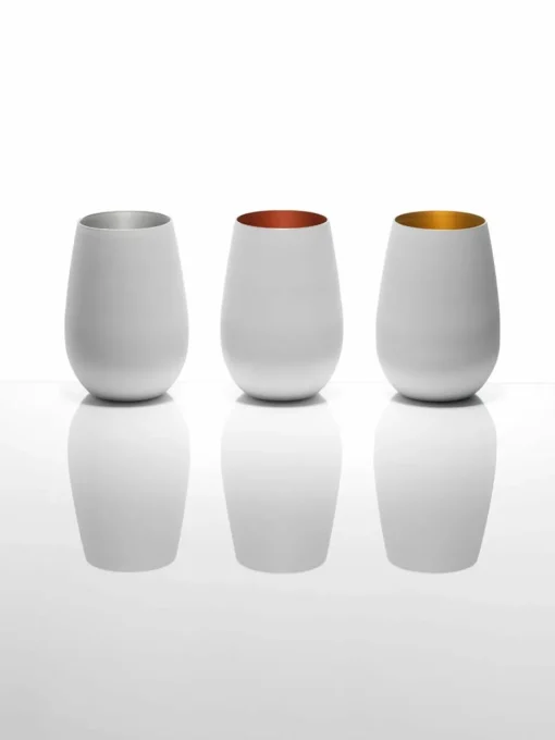 Kristallen longdrinkglazen Elements, 6 stuks