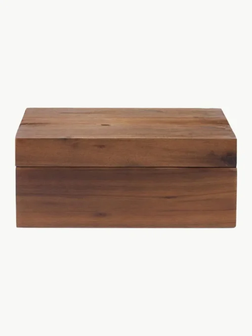 Kruidendoosjes Wood van acaciahout, set van 7