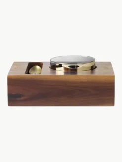 Kruidendoosjes Wood van acaciahout, set van 7