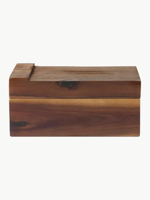 Kruidendoosjes Wood van acaciahout, set van 7