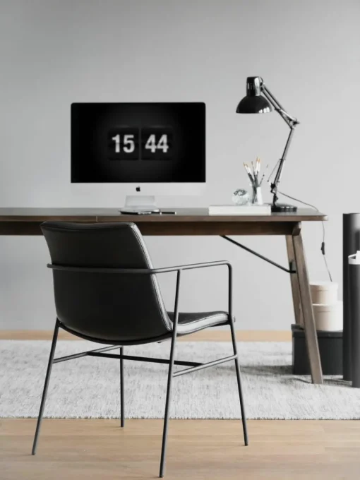 Kunstleren armstoelen Huntingbay, 2 stuks