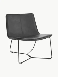 Kunstleren lounge fauteuil Barrel