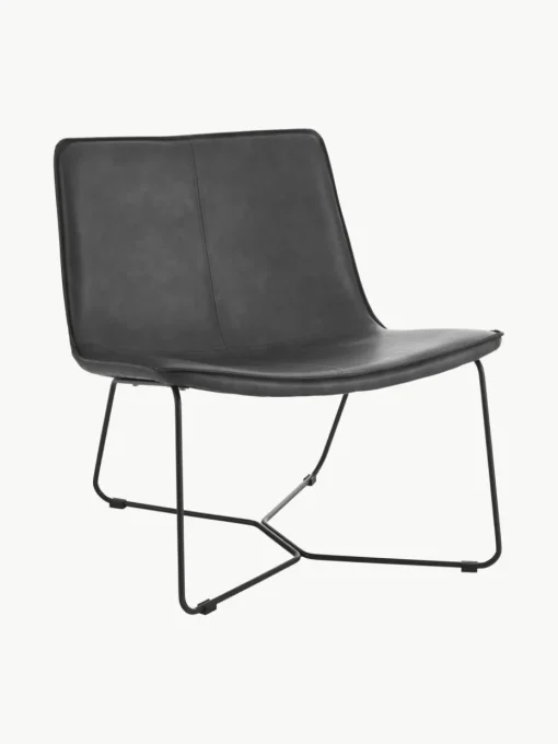 Kunstleren lounge fauteuil Barrel
