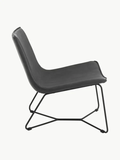 Kunstleren lounge fauteuil Barrel