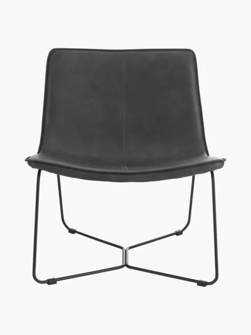 Kunstleren lounge fauteuil Barrel