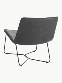 Kunstleren lounge fauteuil Barrel