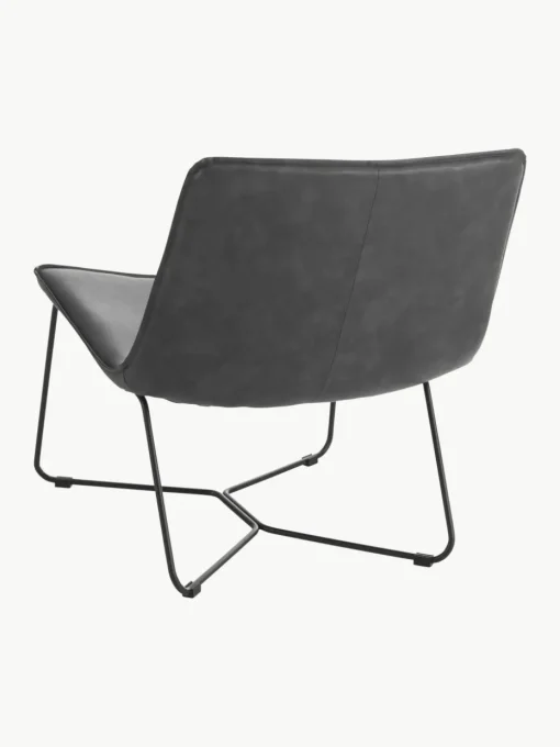Kunstleren lounge fauteuil Barrel