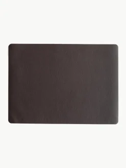 Kunstleren placemats Pik, 2 stuks