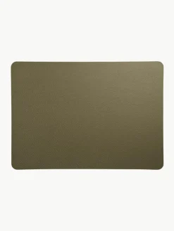 Kunstleren placemats Pik, 2 stuks