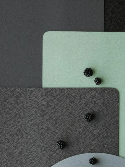 Kunstleren placemats Pik, 2 stuks