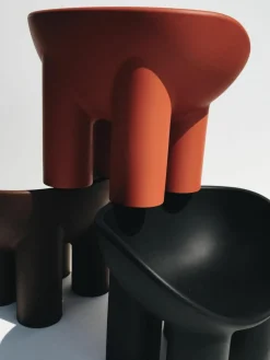 Kunststof loungefauteuil Roly Poly