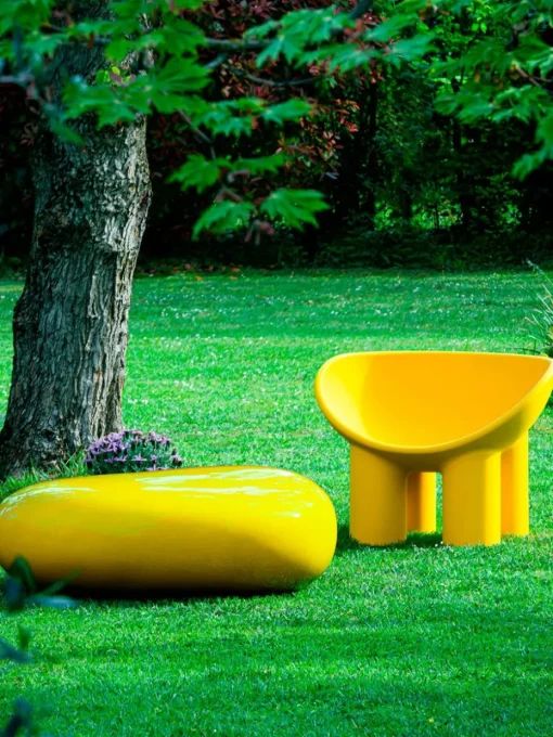 Kunststof loungefauteuil Roly Poly