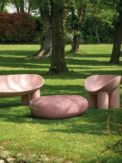 Kunststof loungefauteuil Roly Poly
