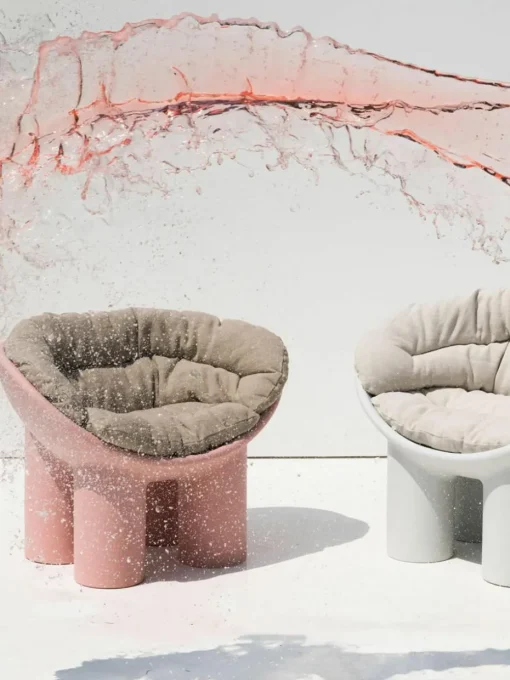 Kunststof loungefauteuil Roly Poly