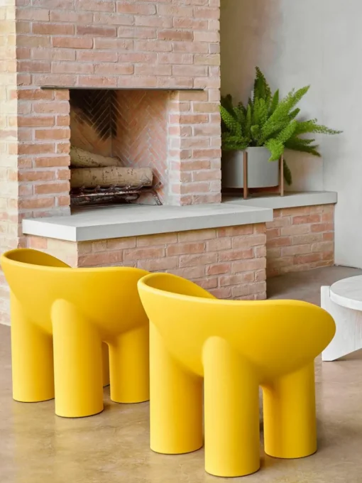 Kunststof loungefauteuil Roly Poly