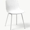 Kunststoffen stoelen Dave met metalen poten, 2 stuks