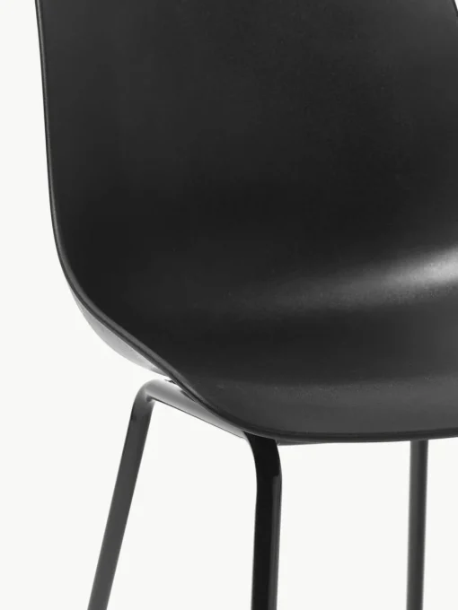 Kunststoffen stoelen Dave met metalen poten, 2 stuks