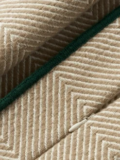 Kussenhoes Agatha met visgraatpatroon