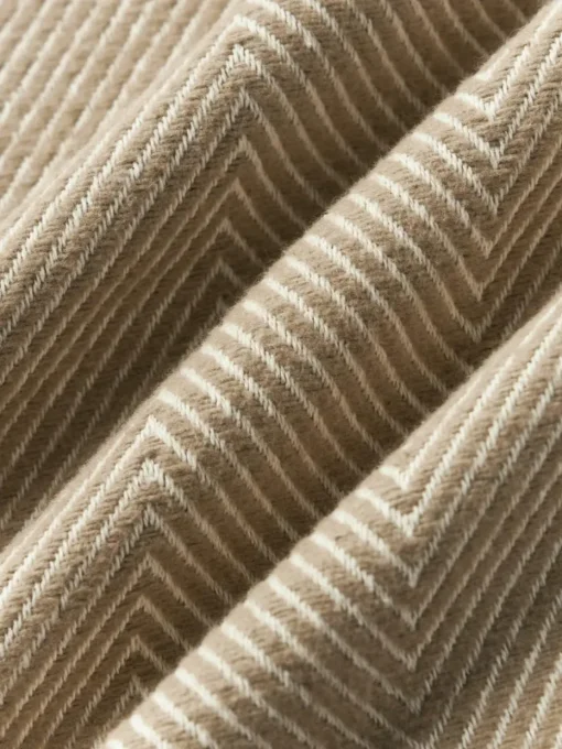 Kussenhoes Agatha met visgraatpatroon