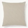Kussenhoes Malia in beige met structuurpatroon