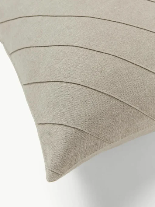 Kussenhoes Malia in beige met structuurpatroon