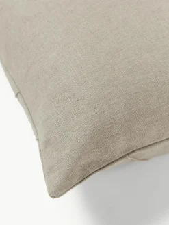 Kussenhoes Malia in beige met structuurpatroon