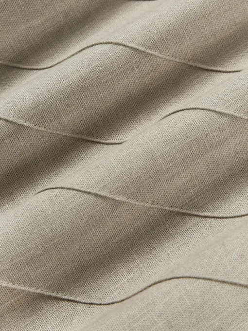 Kussenhoes Malia in beige met structuurpatroon