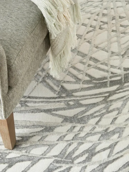 Laagpolig vloerkleed Rustic Texture met hoog-laag effect