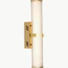 LED badkamer wandlamp Clamp van opaalglas