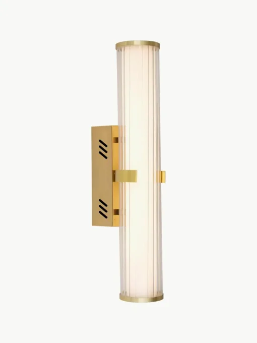 LED badkamer wandlamp Clamp van opaalglas