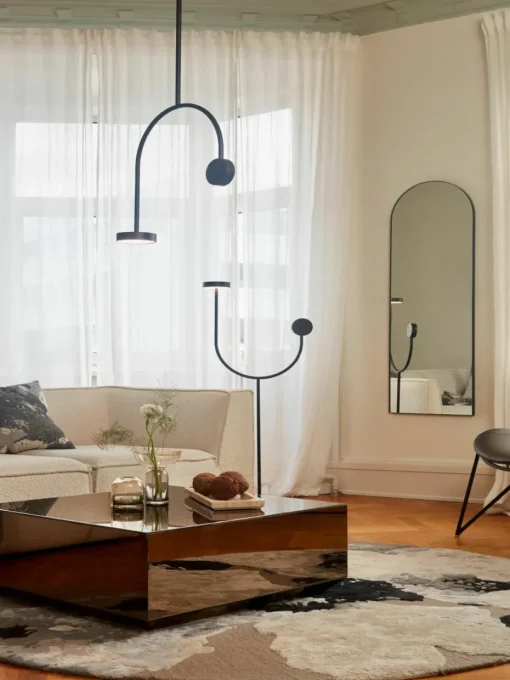 LED hanglamp Grasil van marmer