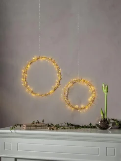 LED kerstkrans Winny met timerfunctie, Ø 28 cm