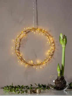 LED kerstkrans Winny met timerfunctie, Ø 28 cm